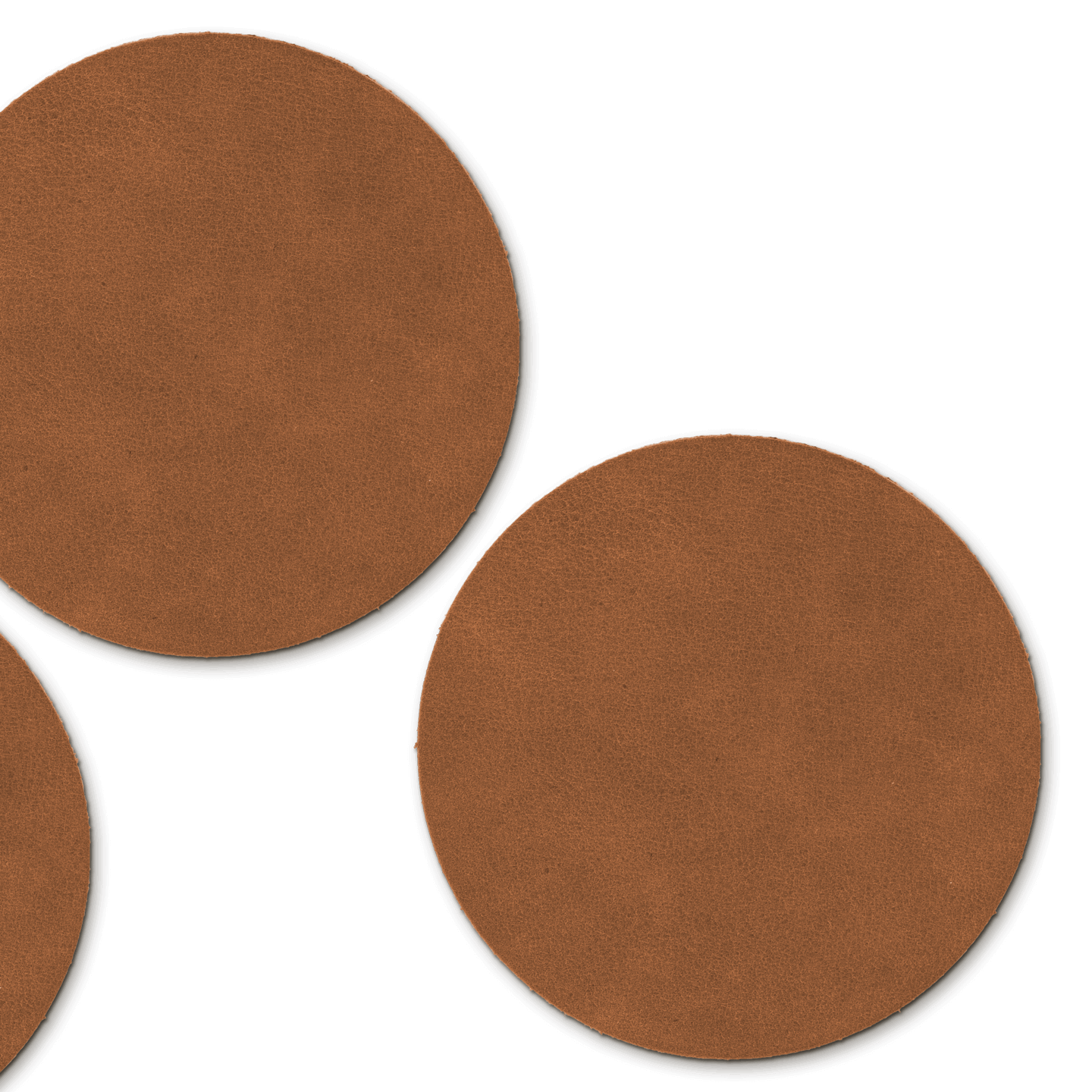 Untersetzer Leder / RAL 9005 Tiefschwarz