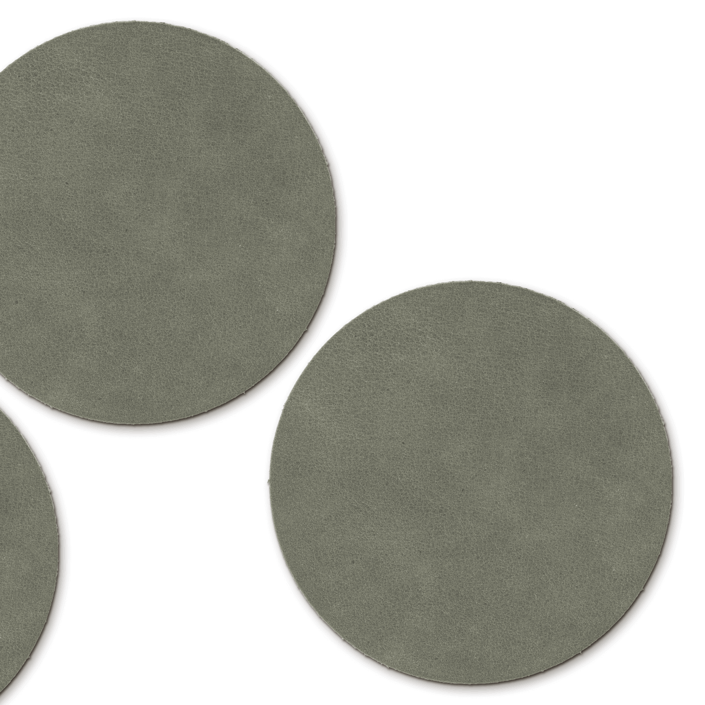 Untersetzer Leder / RAL 9005 Tiefschwarz