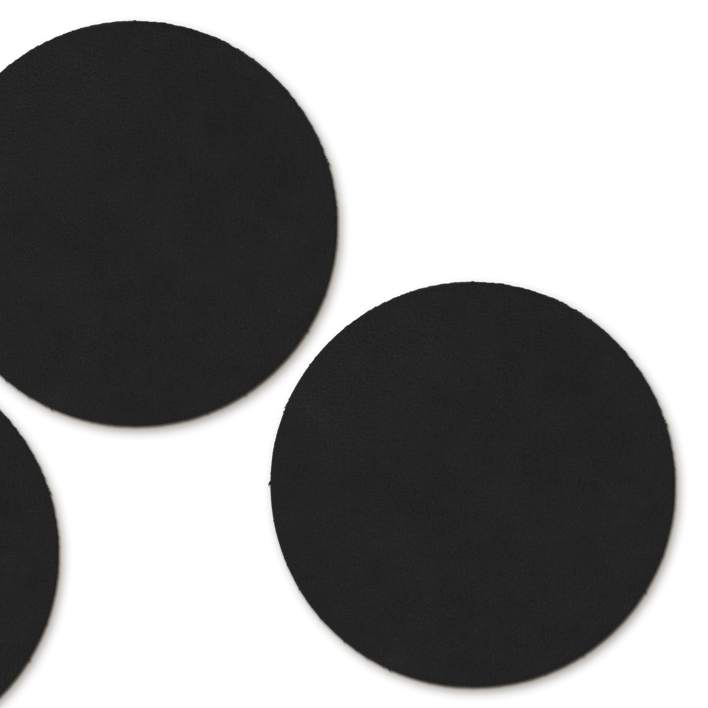 Untersetzer Leder / Rohstahl Lasur