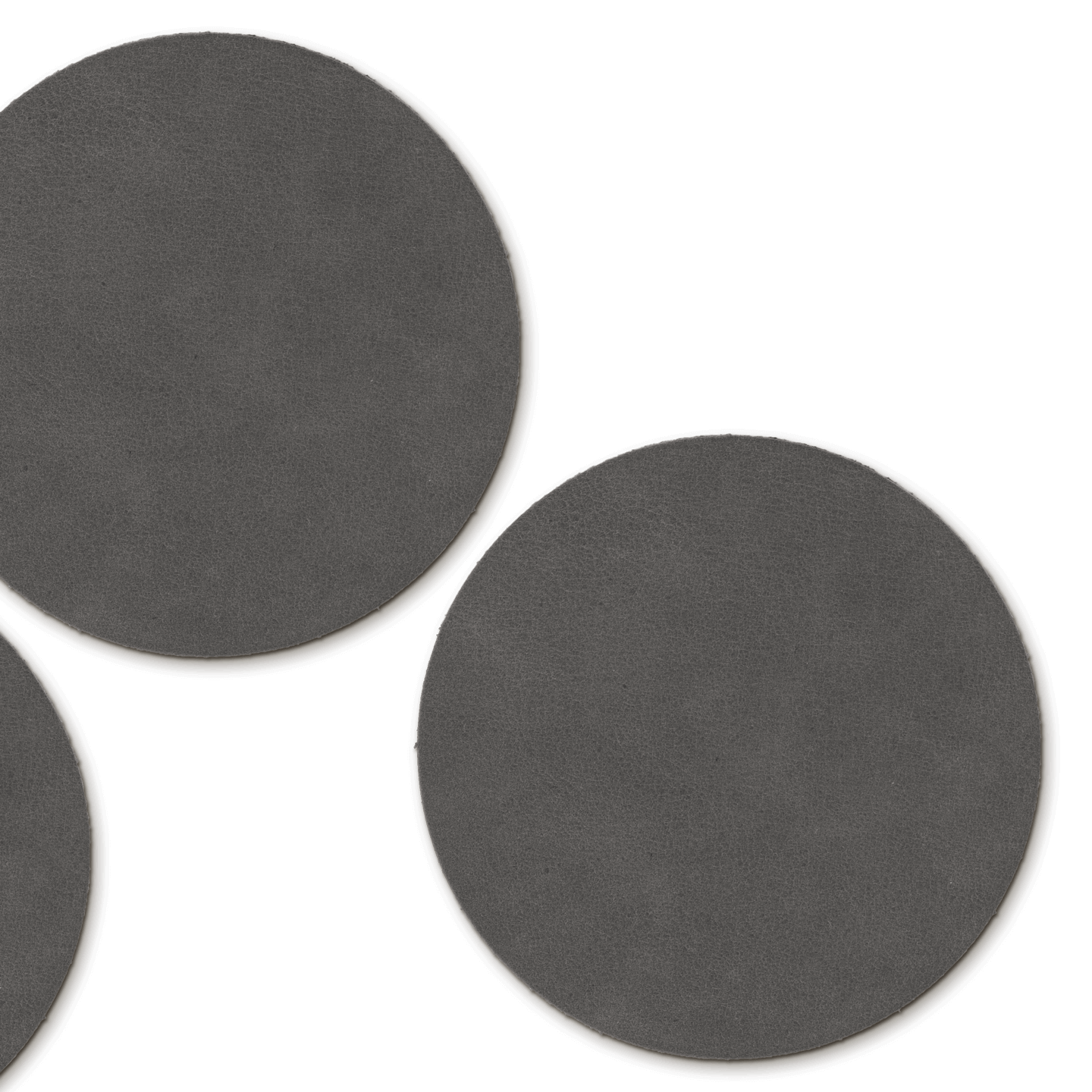 Untersetzer Leder / Rohstahl Lasur