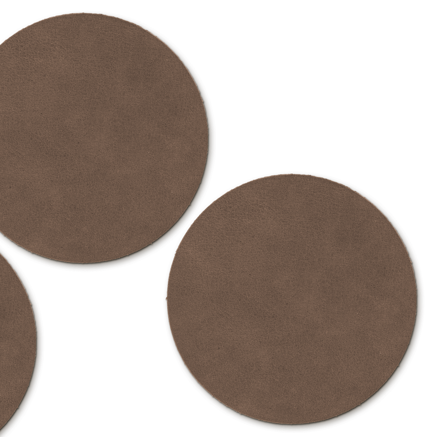 Untersetzer Leder / Messing Lasur