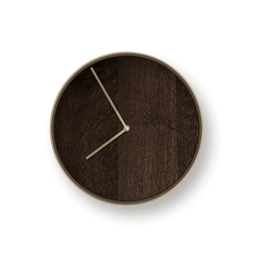 Raucheiche, Bronze, Wanduhr, Designeruhr, upcycling