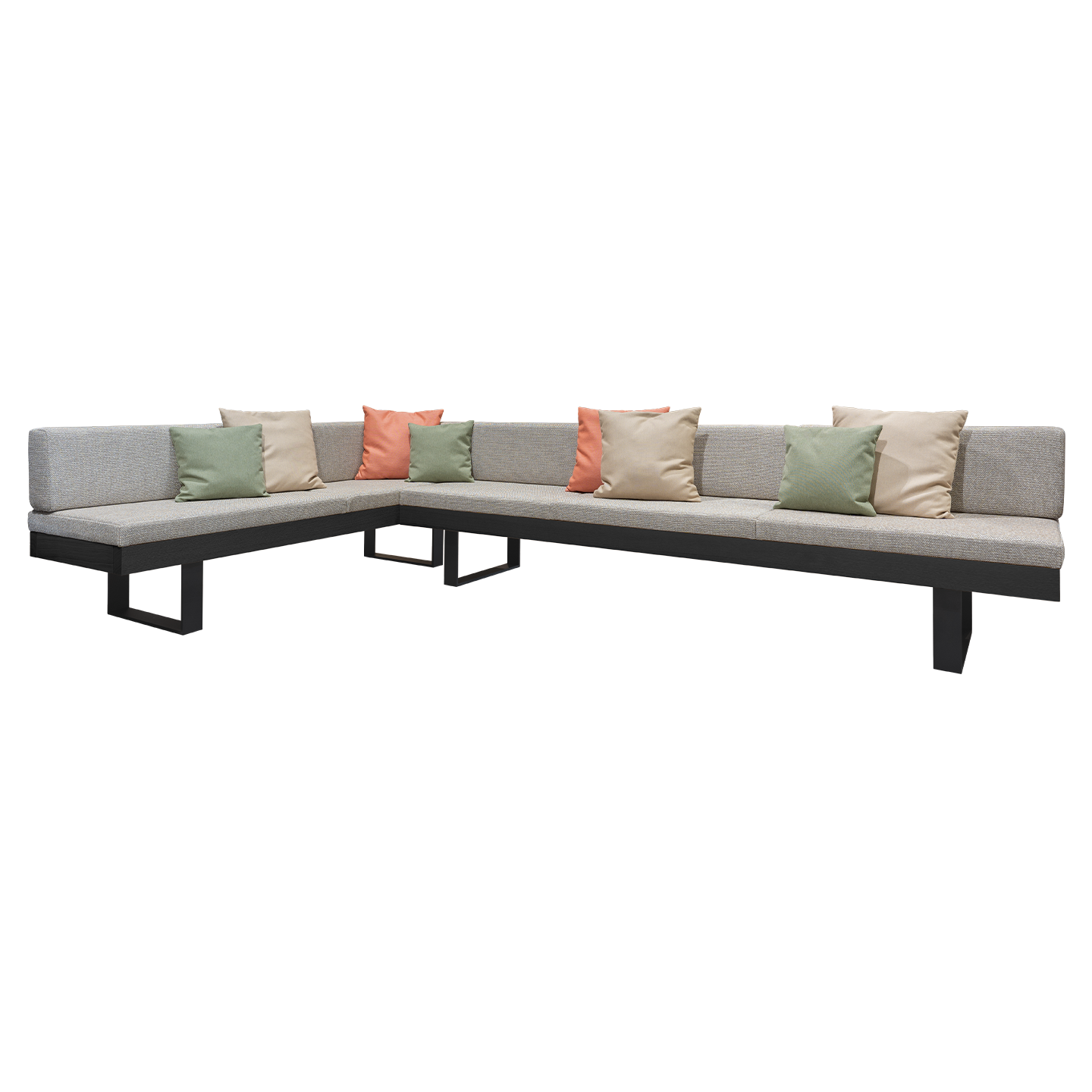 BN 01 B.iron Keilkissen Outdoor | 201 | 366 x 66 x 80 cm