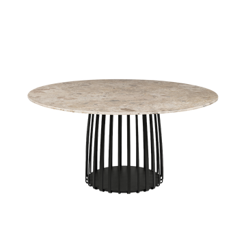 BC 07 Basket Tisch Rund Stein | 125 x 75 cm