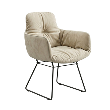 Leya Armchair High Leder